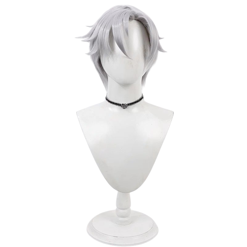 Light Gray Kamina Yukikaze Cosplay Wig - 18TRIP (Grey-Blue Side Part) (FEVERCOS)