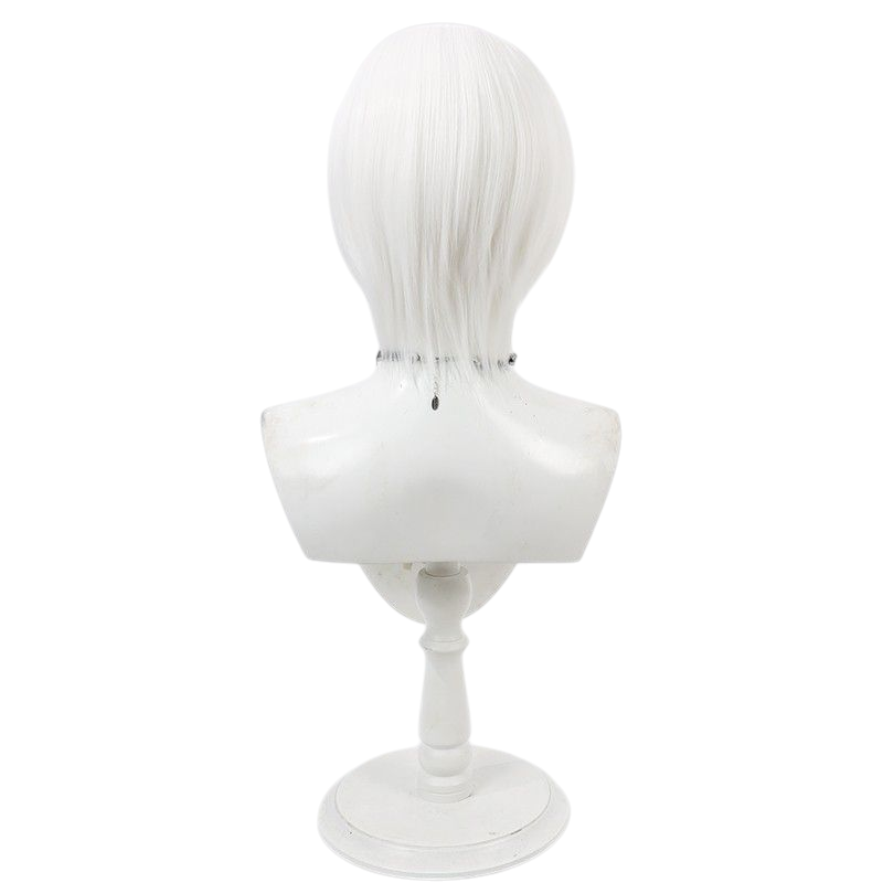 Light Gray Rosie Cosplay Wig - Hazbin Hotel (White Vintage Updo) (FEVERCOS)