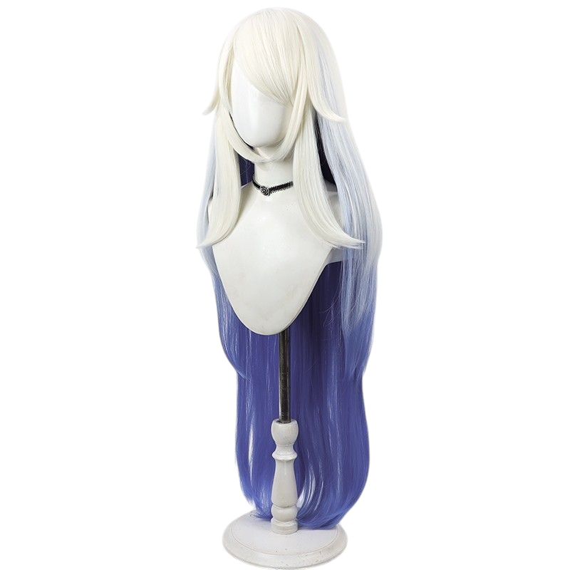 Dark Slate Blue Emily Cosplay Wig - Hazbin Hotel (Blue/White Gradient) (FEVERCOS)