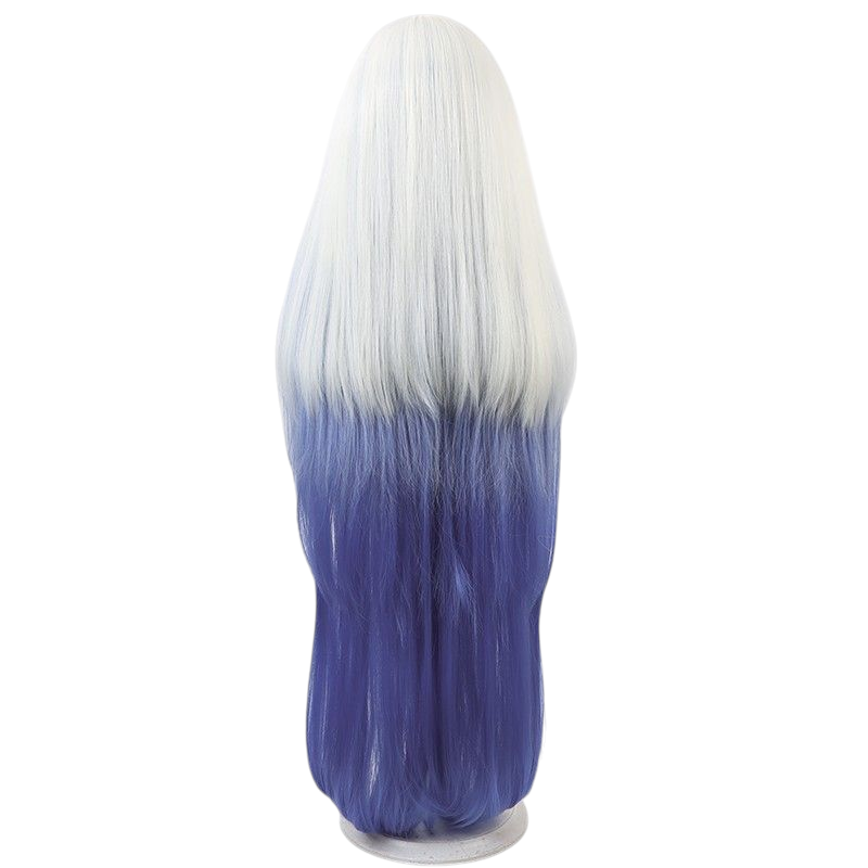 Dark Slate Blue Emily Cosplay Wig - Hazbin Hotel (Blue/White Gradient) (FEVERCOS)