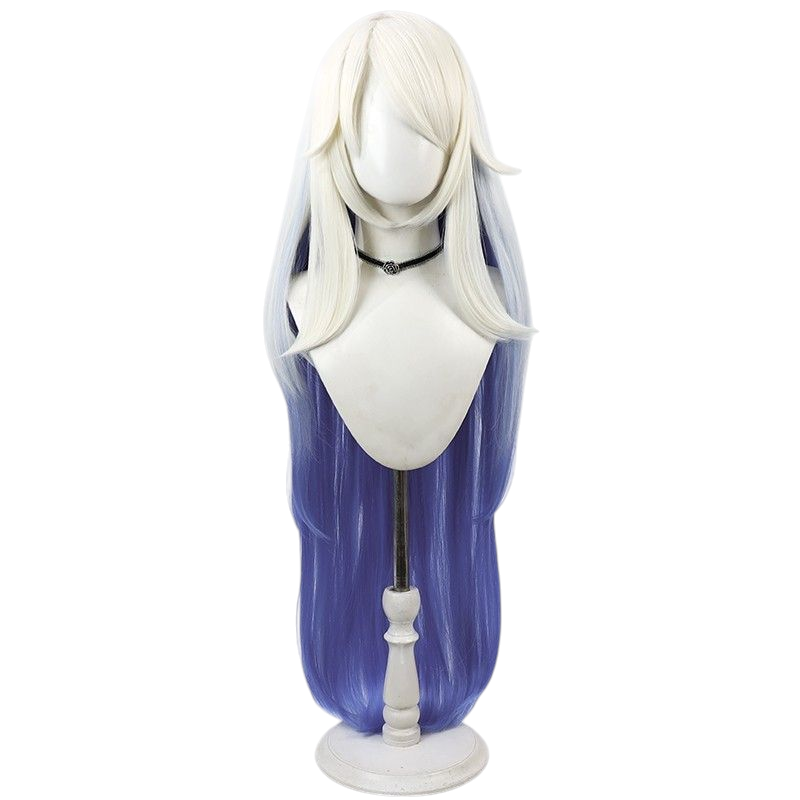Dark Slate Blue Emily Cosplay Wig - Hazbin Hotel (Blue/White Gradient) (FEVERCOS)