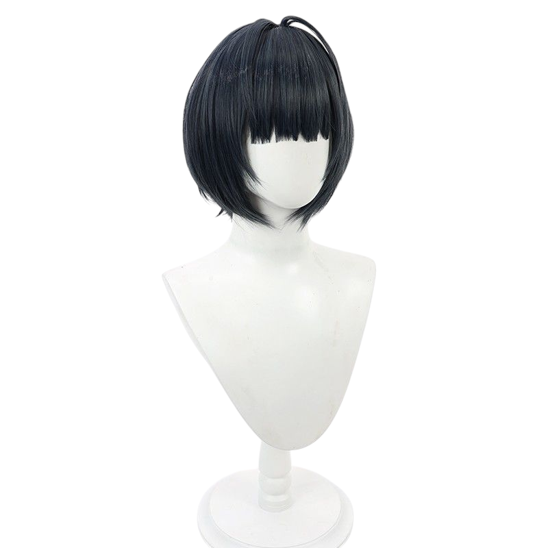 Lavender Tae Takemi Cosplay Wig - Persona 5 (Dark Blue Bob) (FEVERCOS)