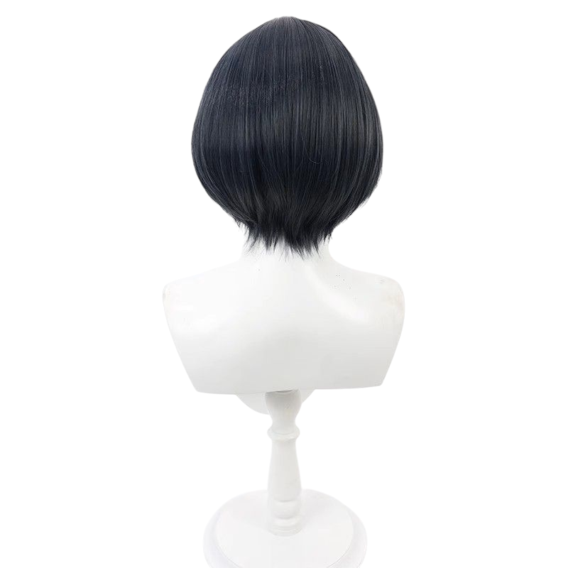 Lavender Tae Takemi Cosplay Wig - Persona 5 (Dark Blue Bob) (FEVERCOS)