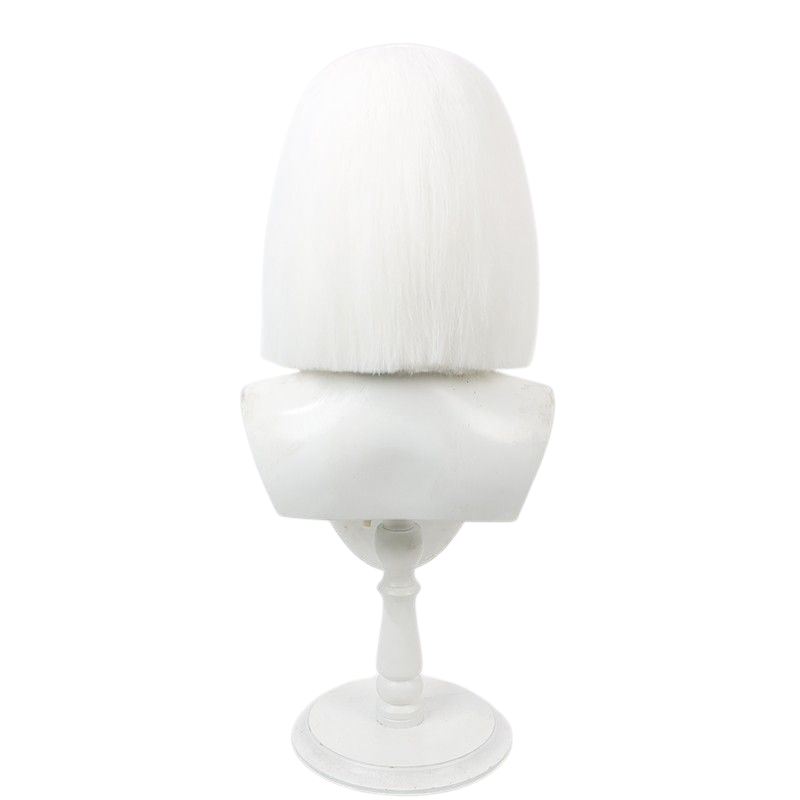 Lavender Lute Cosplay Wig - Hazbin Hotel (White/Black Widow's Peak) (FEVERCOS)