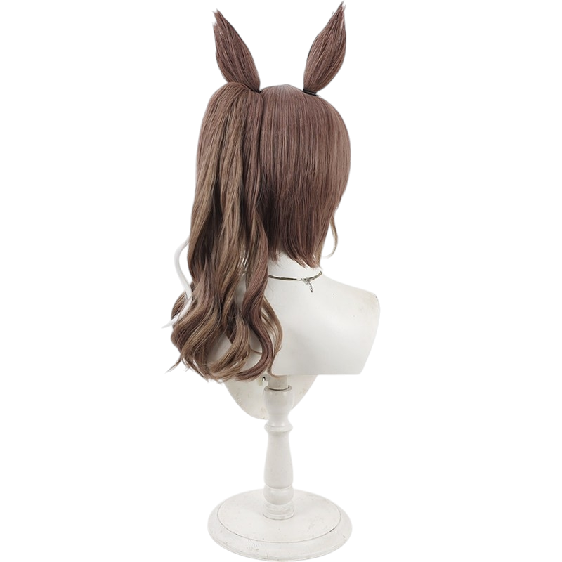 White Smoke Tosen Jordan (Highkey Hallowed Ver.) Cosplay Wig - Uma Musume: Pretty Derby (Includes Ears) (FEVERCOS)
