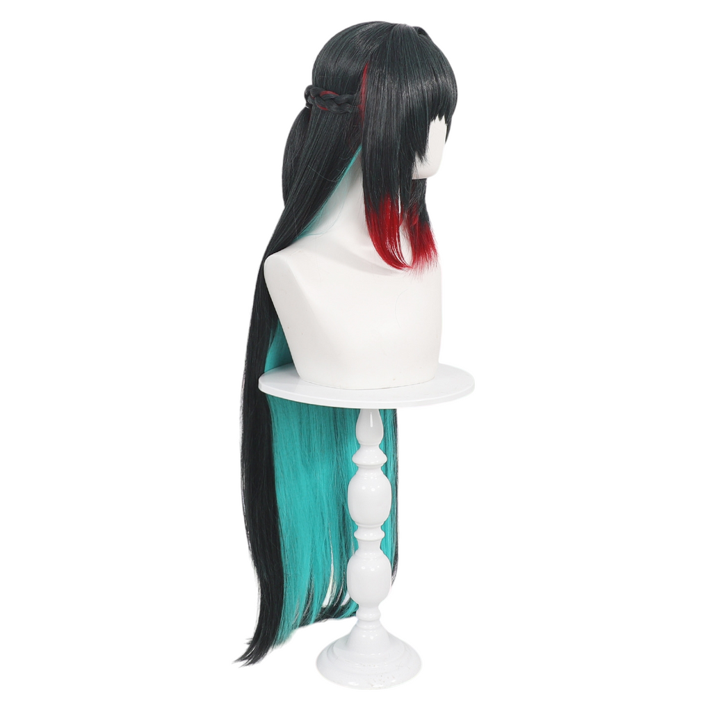 White Smoke Zhuang Fangyi Cosplay Wig - Arknights: Endfield (Split Color Long) (FEVERCOS)