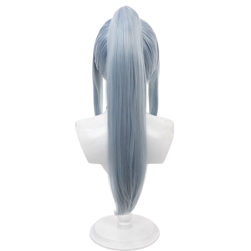 Abyss Razor Cosplay Wig - Mashle: Magic and Muscles (Light Blue Tied Ponytail) (FEVERCOS)