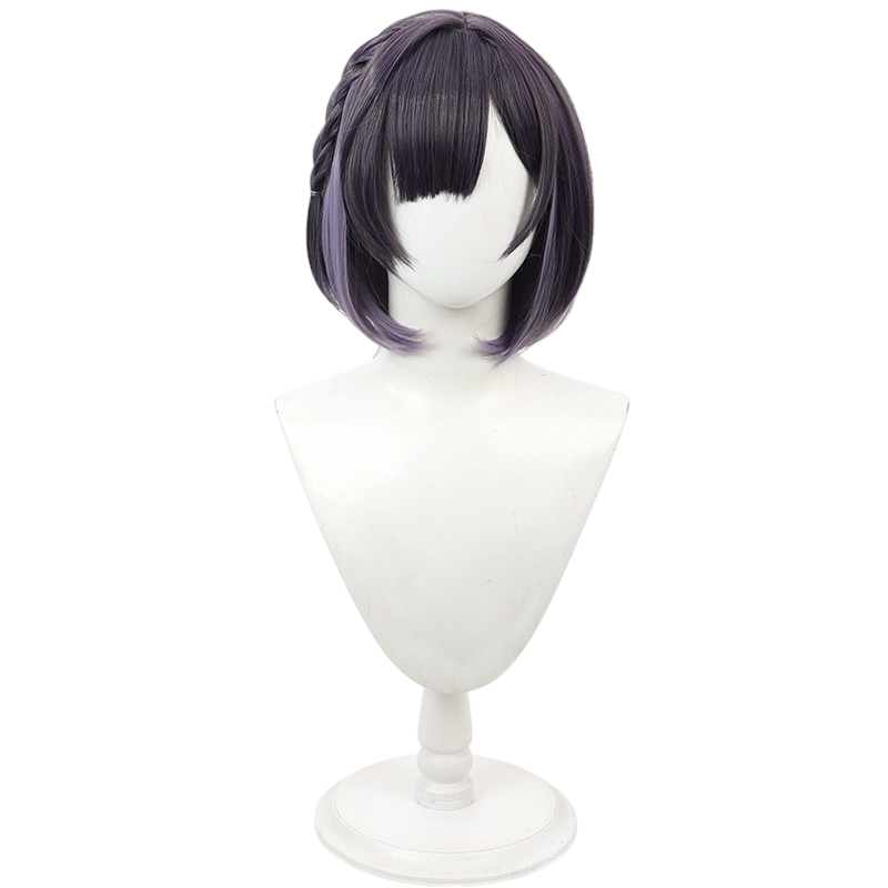 White Smoke Misuzu Hataya Cosplay Wig - Gakuen Idolmaster (Gradient Bob Scalp) (FEVERCOS)