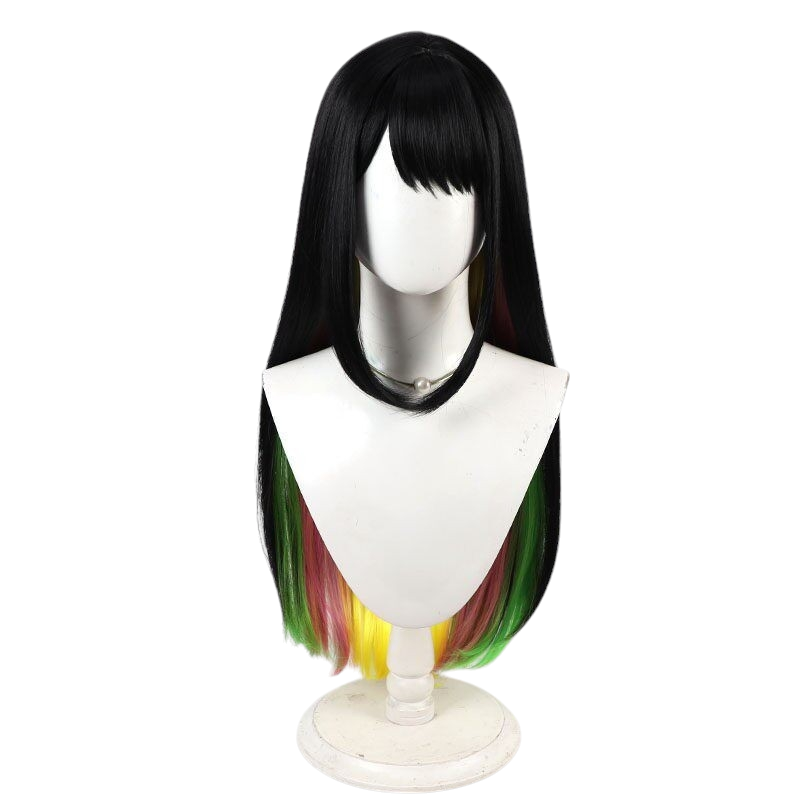 White Smoke Multi Nanairo Cosplay Wig - Beyblade X (Multi-Color Rainbow) (FEVERCOS)