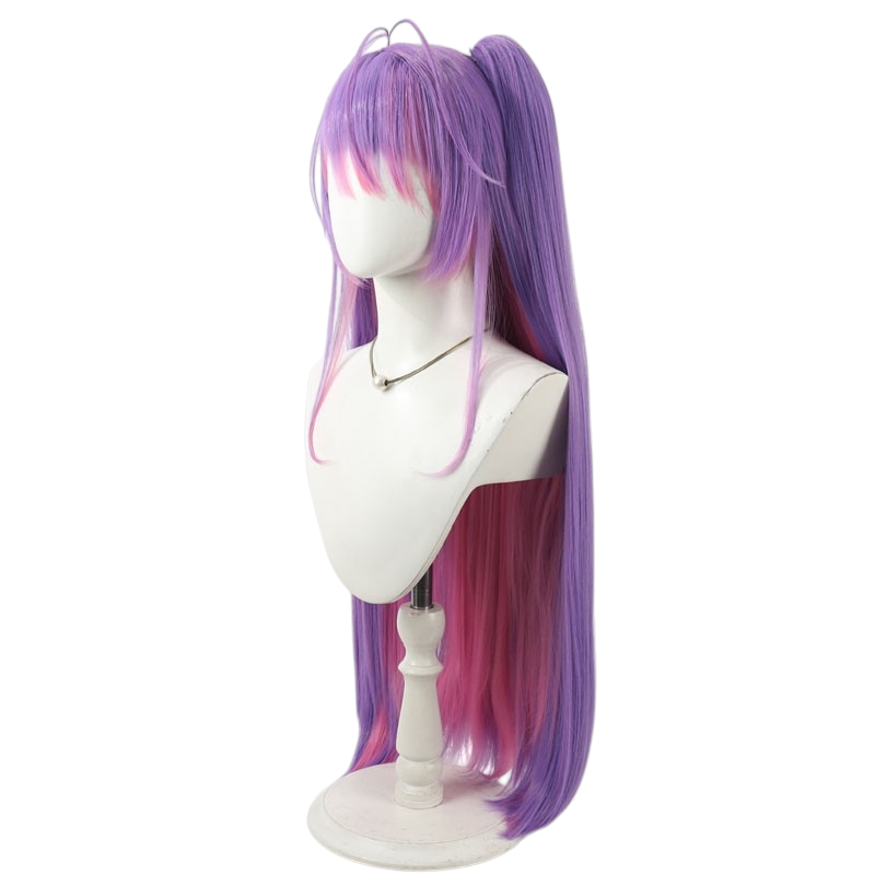 White Smoke Towa Tokoyami Cosplay Wig - Hololive (Detachable Twin Tails) (FEVERCOS)