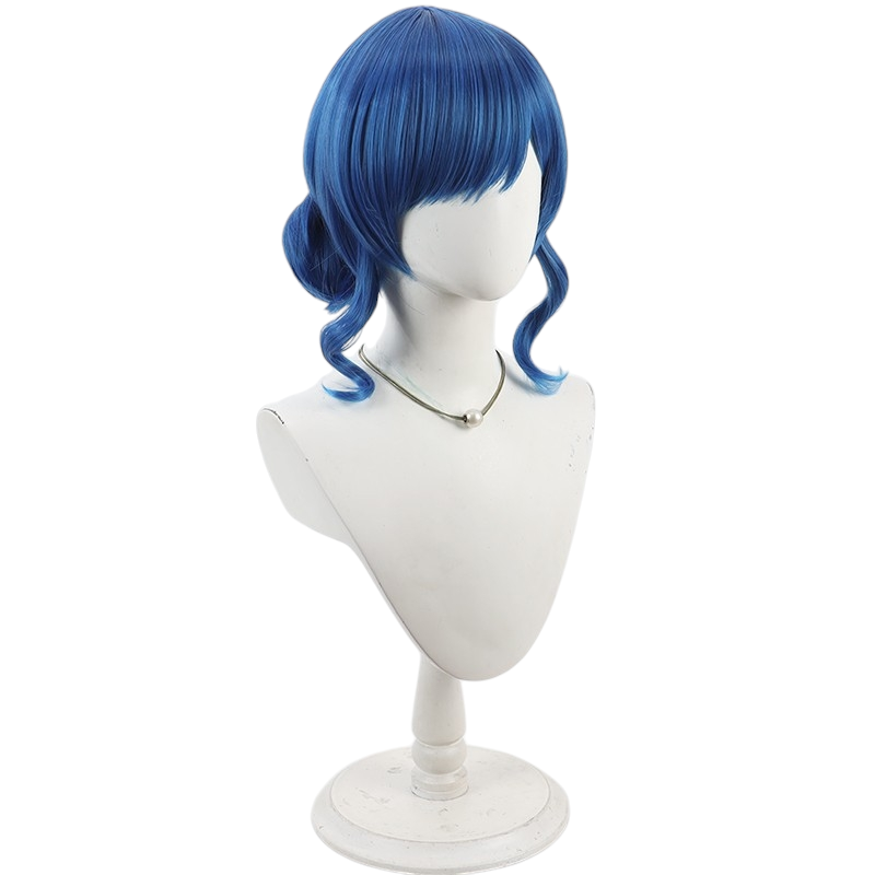 White Smoke Hanon Hosho Cosplay Wig - Mermaid Melody Pichi Pichi Pitch (Detachable Hair Buns) (FEVERCOS)
