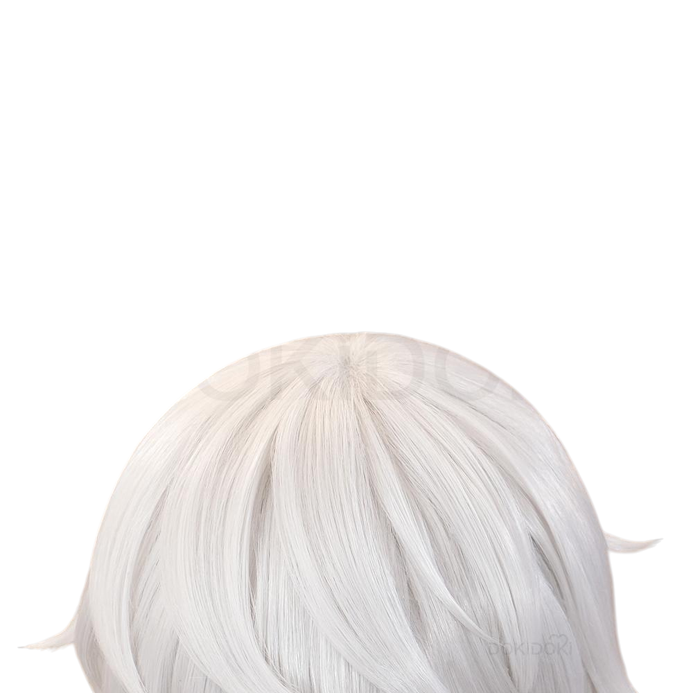 White Smoke Near Cosplay Wig - Death Note (Silver Teased Short) (FEVERCOS)