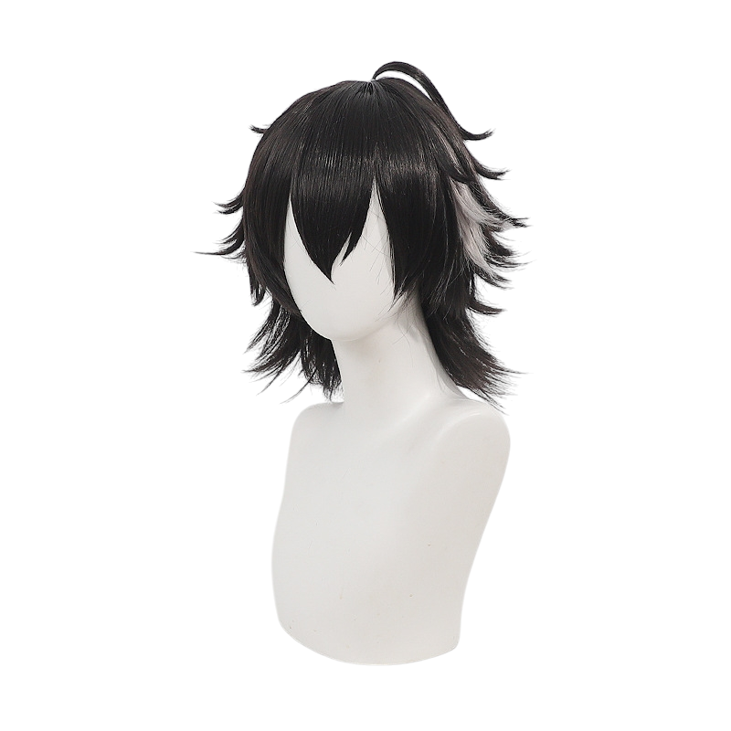 White Smoke Wolfguard Cosplay Wig - Arknights: Endfield (Black Highlights Scalp) (FEVERCOS)
