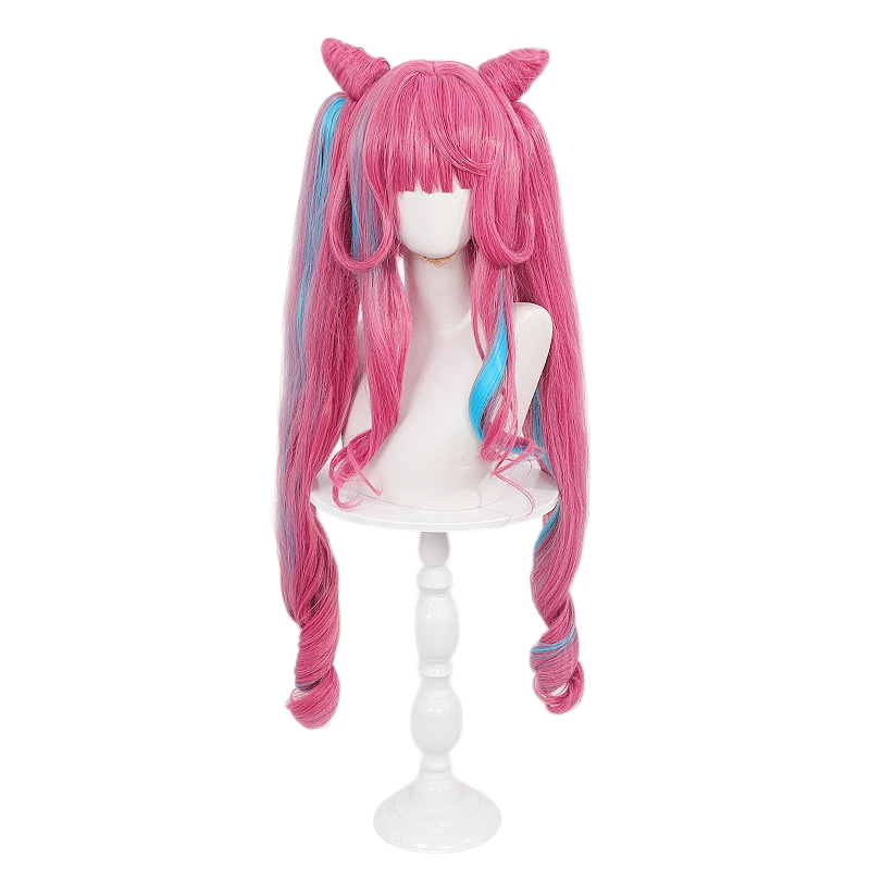White Smoke Yvonne Cosplay Wig - Arknights: Endfield (Croissant Twin Tails) (FEVERCOS)