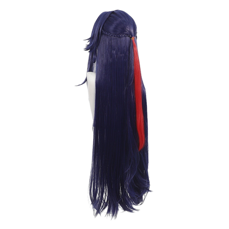 White Smoke Bushitu (The Detective) Cosplay Wig - Honkai: Star Rail (Gradient Half-Up Scalp) (FEVERCOS)