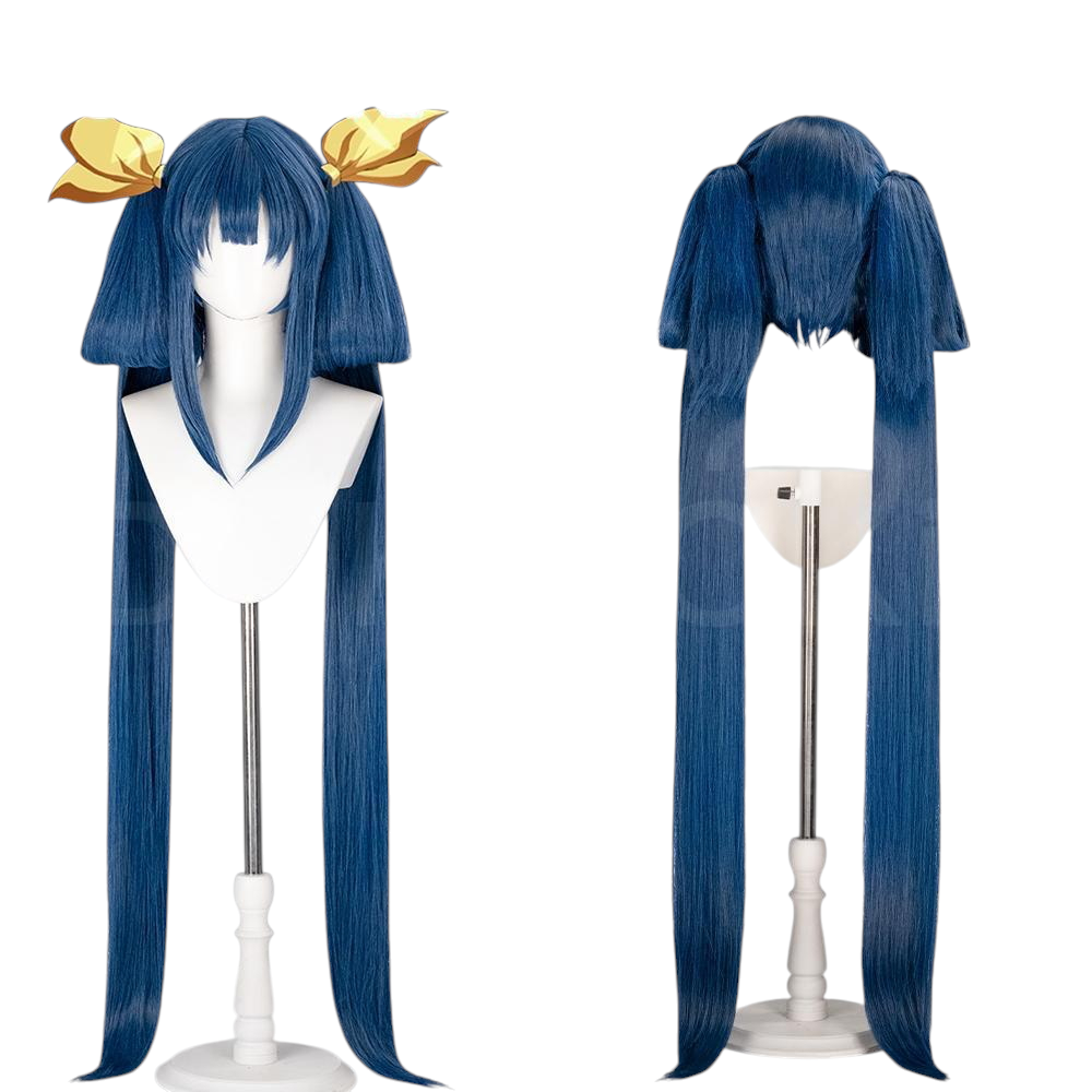 White Smoke Dizzy Cosplay Wig - Guilty Gear (110cm Detachable Ponytail Scalp) (FEVERCOS)