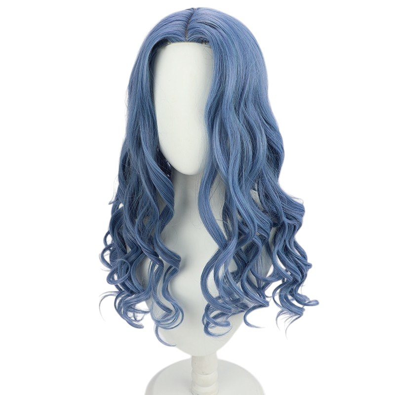 White Smoke Ranni the Witch Cosplay Wig - Elden Ring (Blue Wavy Large Scalp) (FEVERCOS)