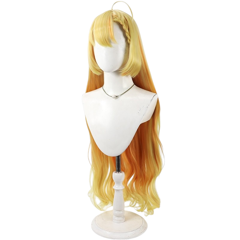 White Smoke Wanibuchi Akari Cosplay Wig - Blue Archive (Yellow Gradient Scalp) (FEVERCOS)