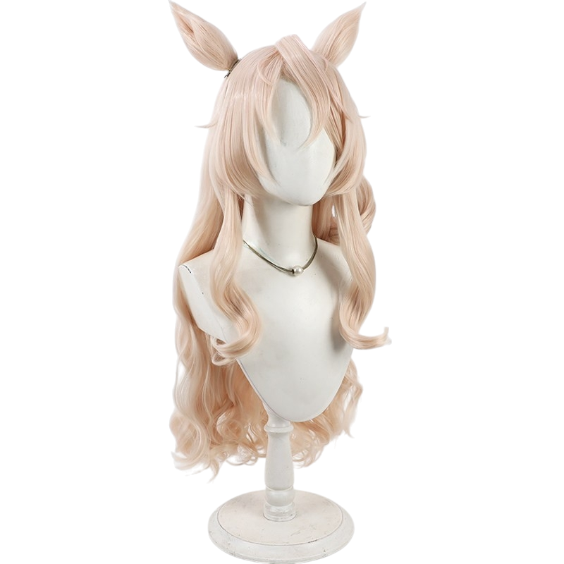 White Smoke Victoire Pisa Cosplay Wig - Uma Musume (Curly Styling) (FEVERCOS)