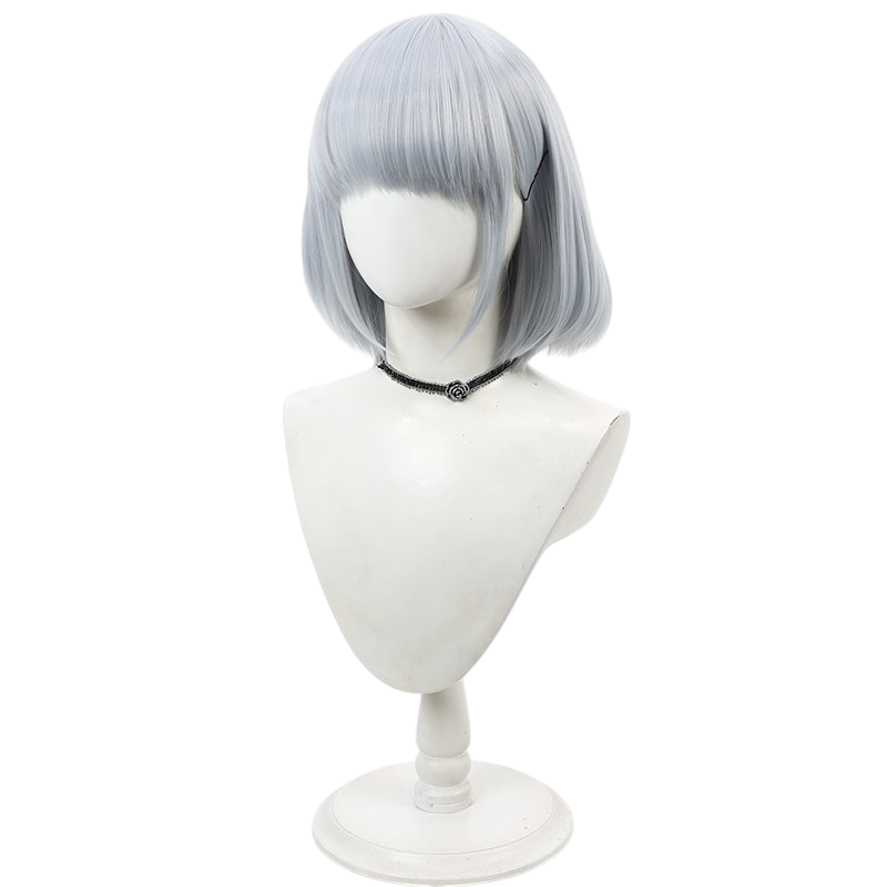 White Smoke Khun Aguero Agnes (Grey-Blue) Cosplay Wig - Tower of God (Simulation Scalp Bob) (FEVERCOS)
