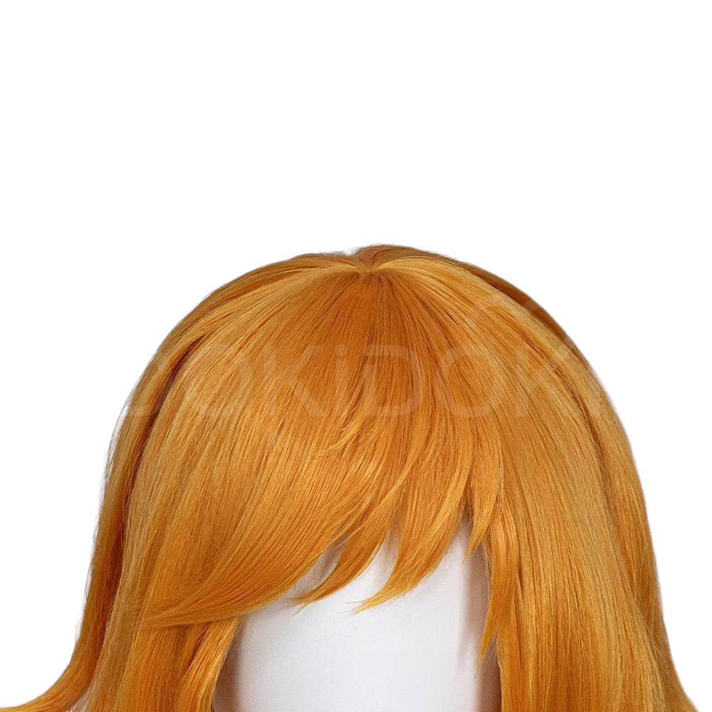 White Smoke Squirrel Girl Cosplay Wig - Marvel Rivals (35cm Orange Flipped Short) (FEVERCOS)