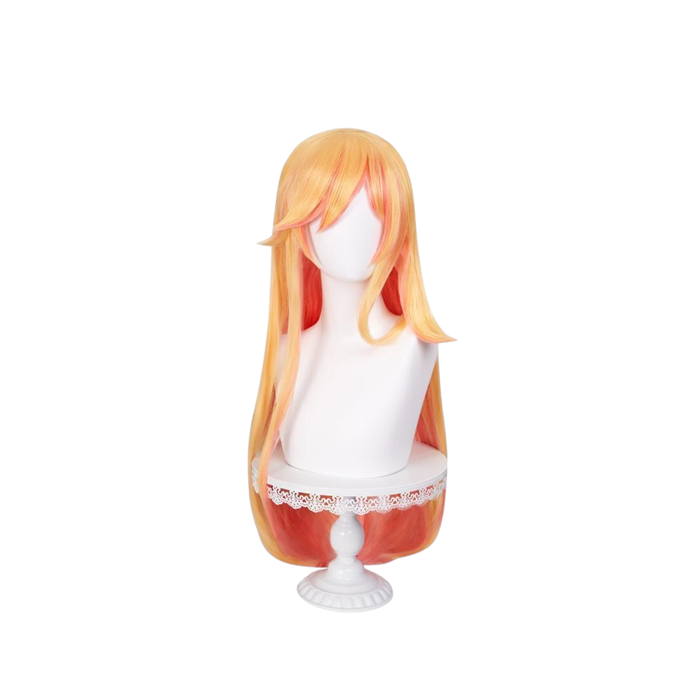 White Smoke Ahri (Star Guardian) Cosplay Wig - League of Legends (Peach Pink Long Flowing) (FEVERCOS)