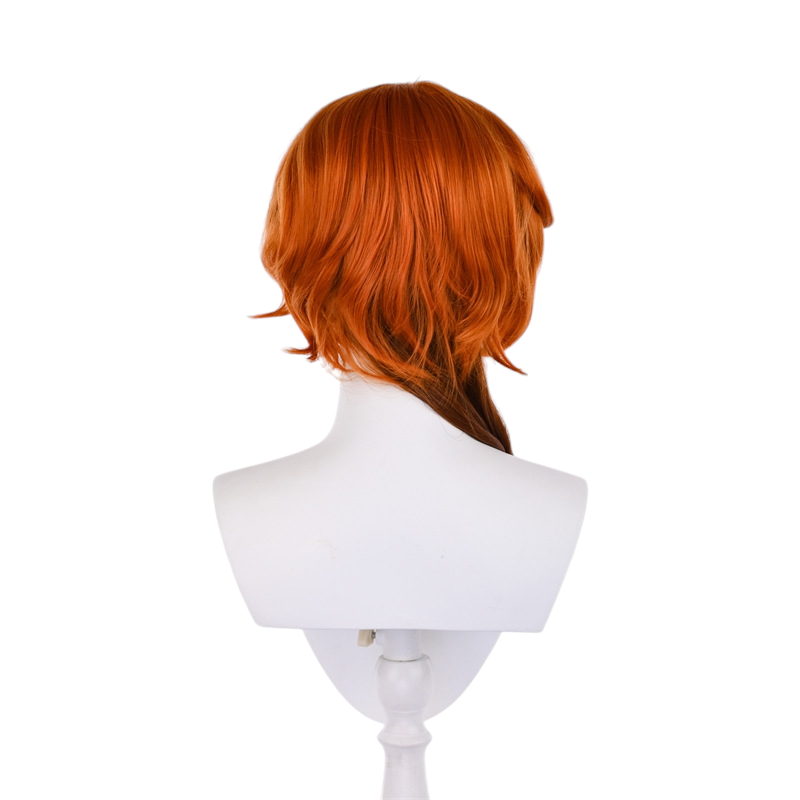 White Smoke Chuuya Nakahara (50cm Extended) Cosplay Wig - Bungo Stray Dogs (Orange Wavy) (FEVERCOS)