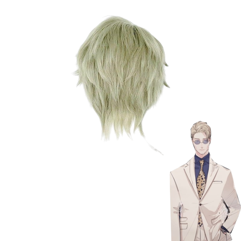 White Smoke Kento Nanami Cosplay Wig - Jujutsu Kaisen (Blonde Side Part) (FEVERCOS)