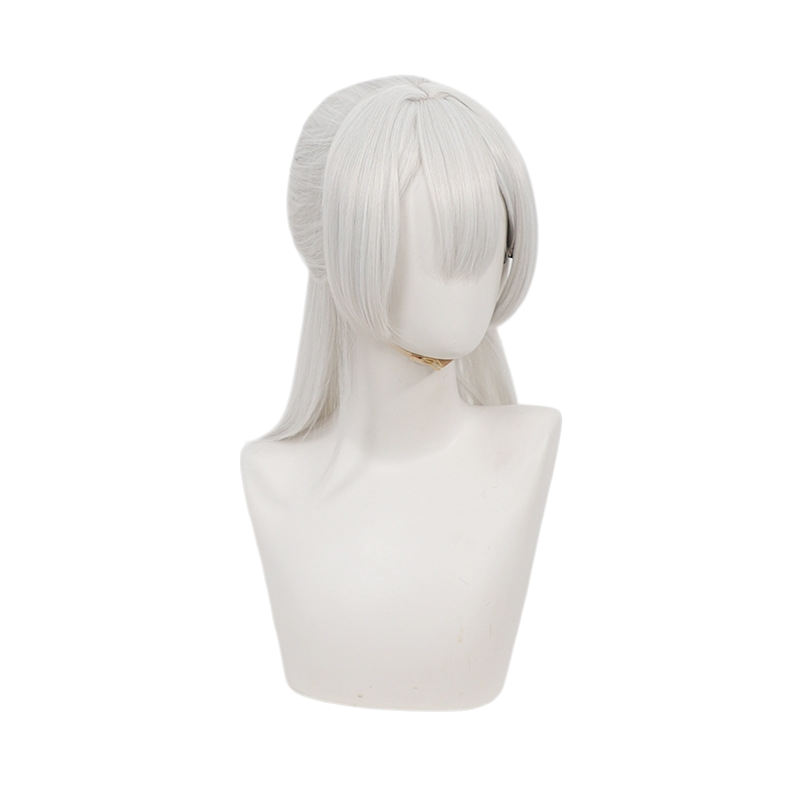 White Smoke Genzuki Tojiro Cosplay Wig - Nijisanji / VTuber (Red Ponytail Scalp) (FEVERCOS)