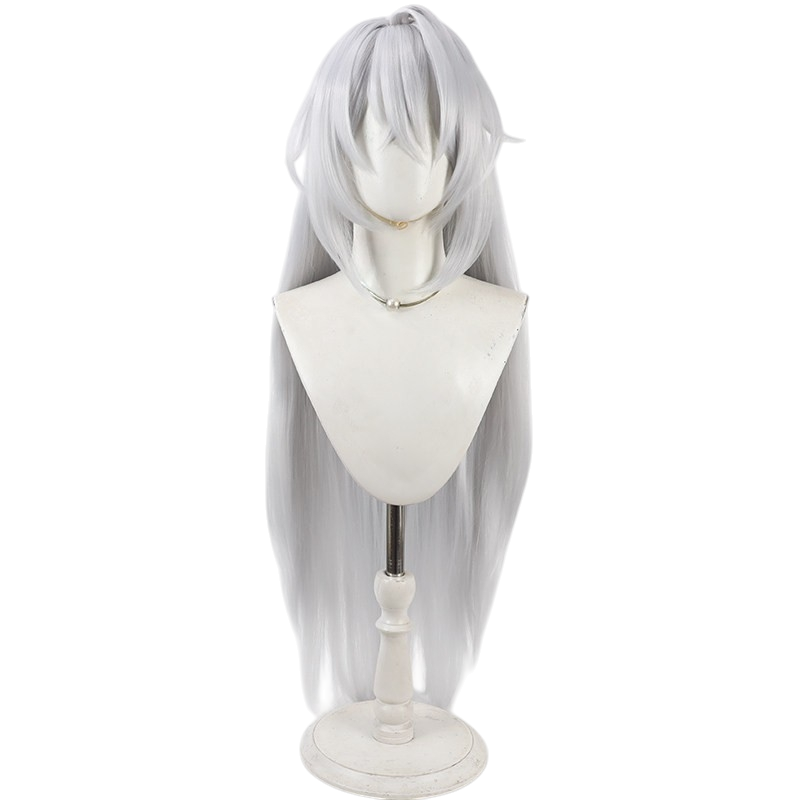 White Smoke Sevirian Lowell Cosplay Wig - Zenless Zone Zero (Silver Grey Styled Short) (FEVERCOS)