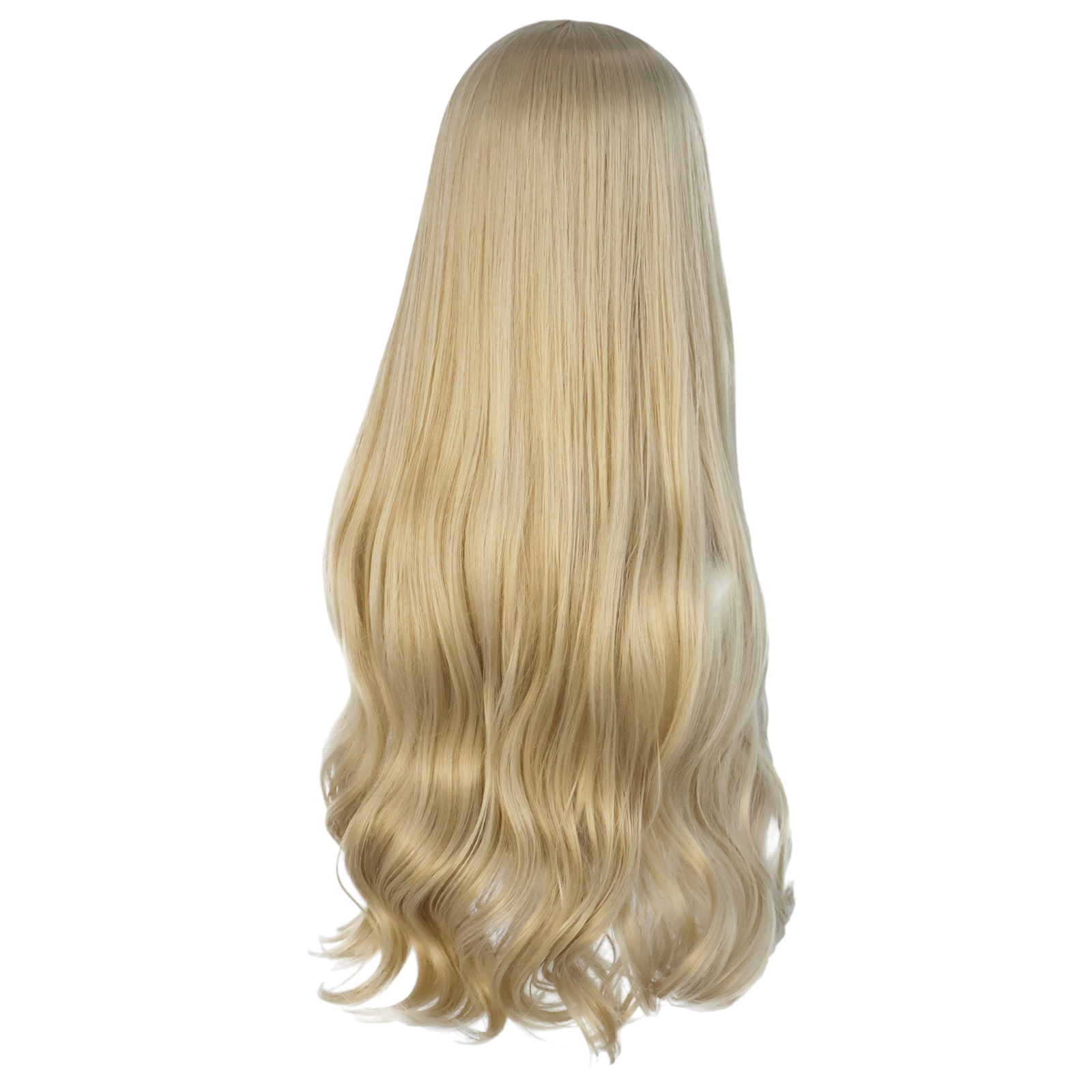 White Smoke Taylor Swift Era Style Wig - Pop Icon Cosplay (Blonde Long Curly with Bangs) (FEVERCOS)