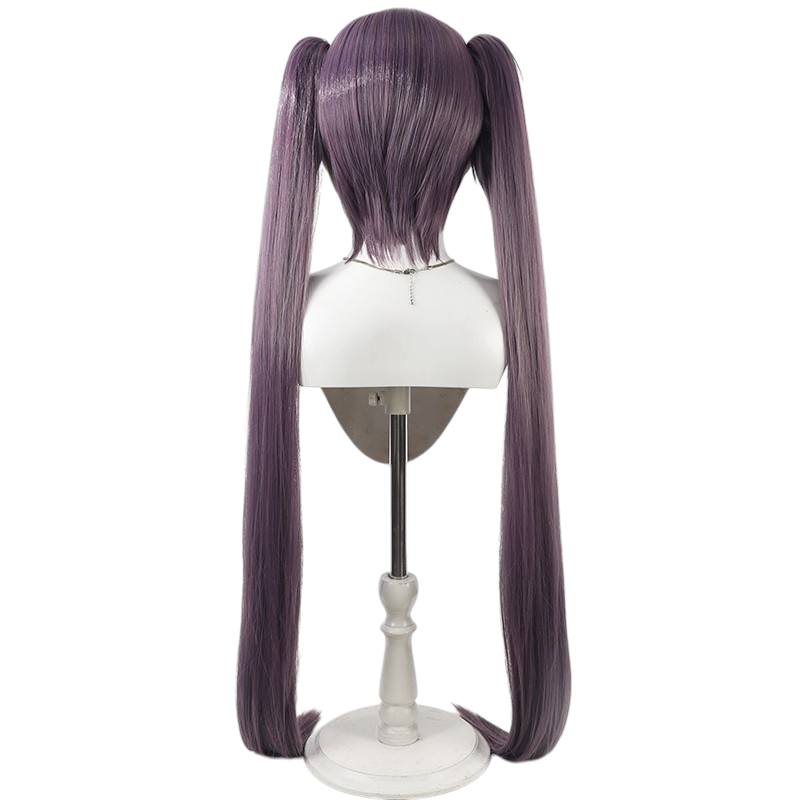White Smoke Saito Furofushi Cosplay Wig - Bleach (Detachable Twin Tails) (FEVERCOS)