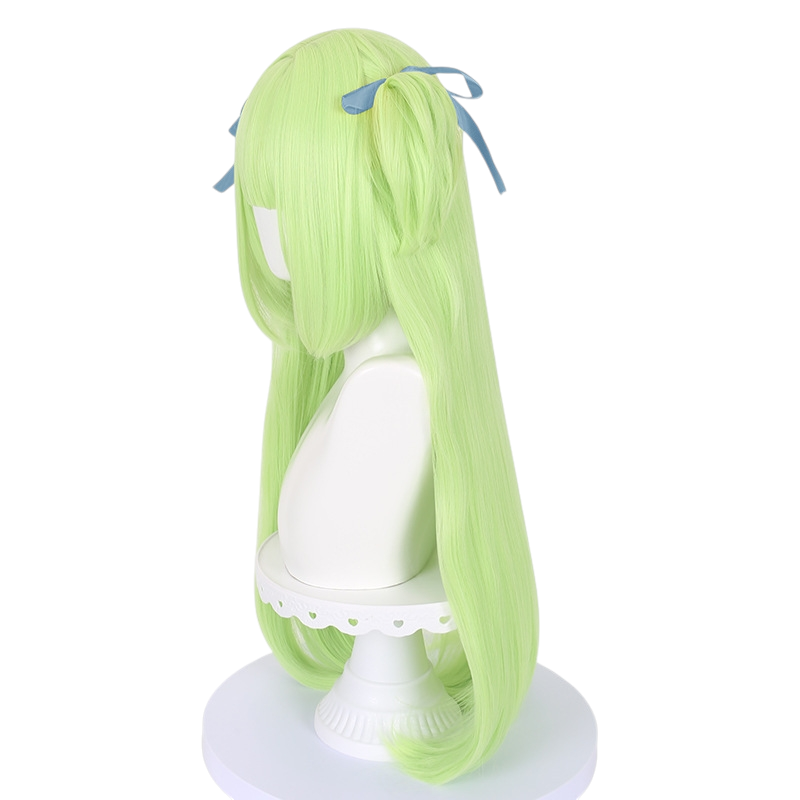White Smoke Murasame Cosplay Wig - Senren * Banka (Cyan Twin Tails Scalp) (FEVERCOS)