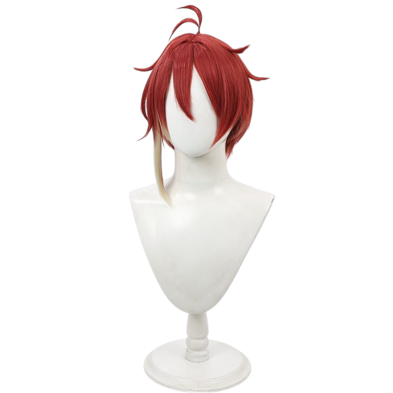 White Smoke Fennesz Oswald Cosplay Wig - Devil Butler with Black Cat (Gradient Scalp Style) (FEVERCOS)