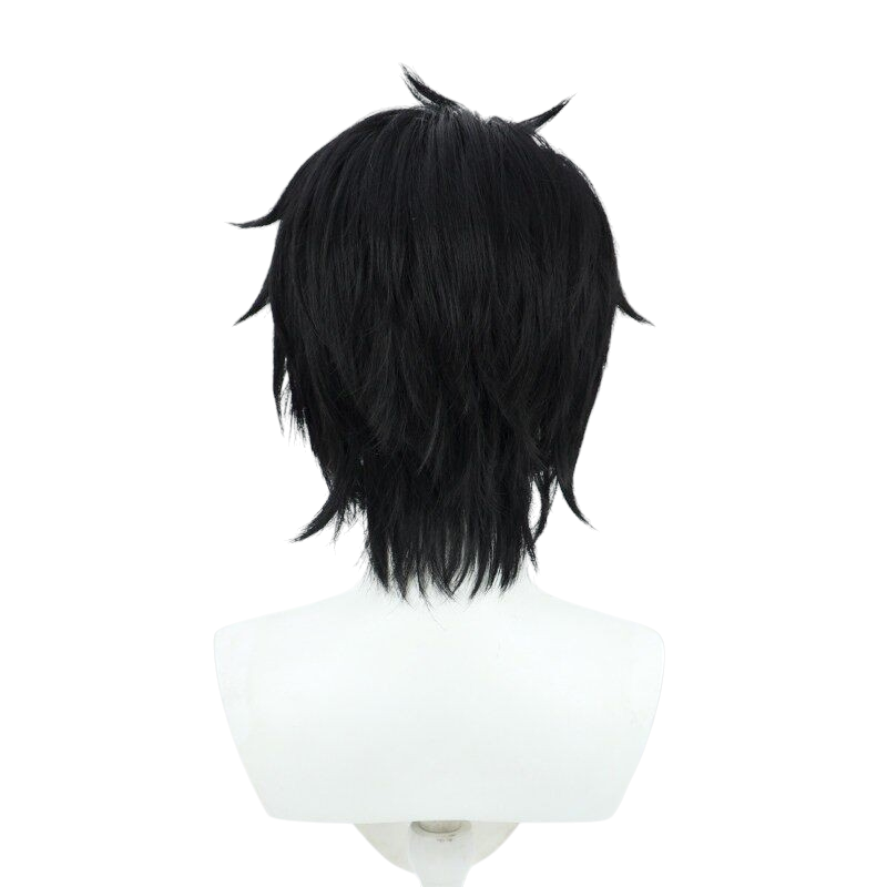 White Smoke Yumeoi Kakeru Cosplay Wig - NIJISANJI (Black Short) (FEVERCOS)
