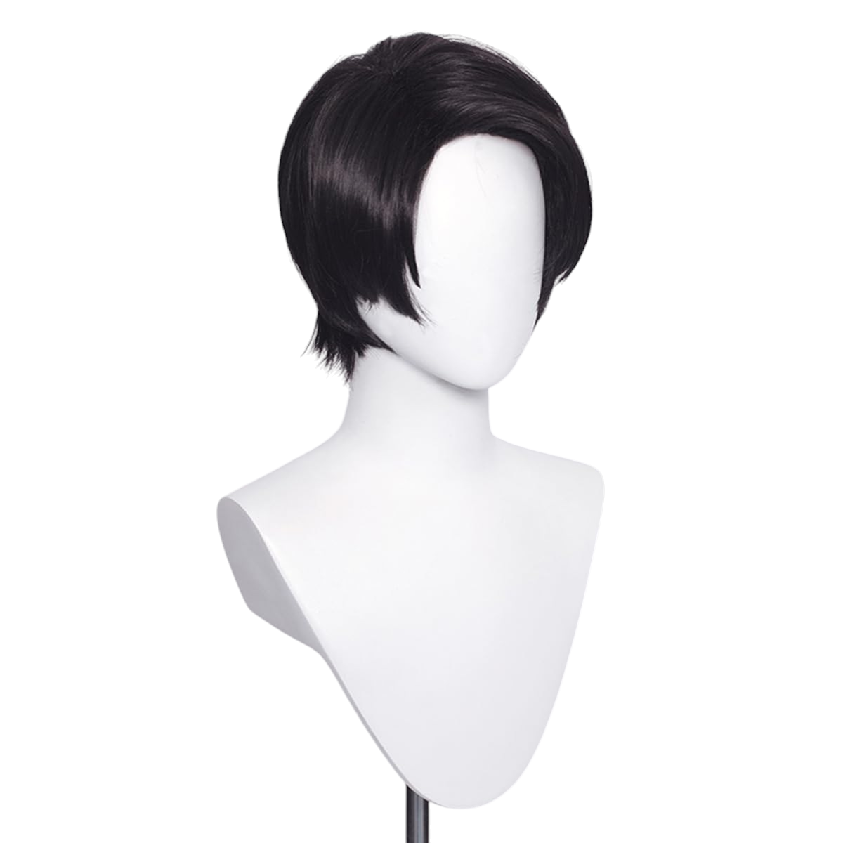 White Smoke Yuta Okkotsu Cosplay Wig - Jujutsu Kaisen (Black 3/7 Part) (FEVERCOS)