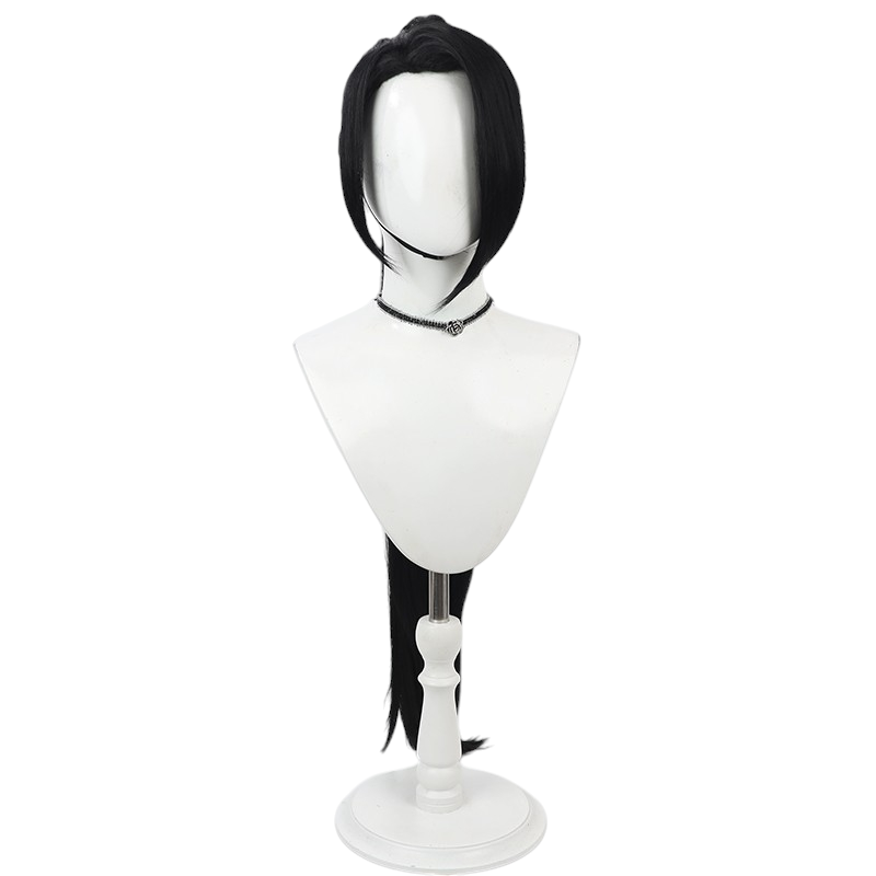 White Smoke Sage Cosplay Wig - Valorant (Black Split Ponytail) (FEVERCOS)