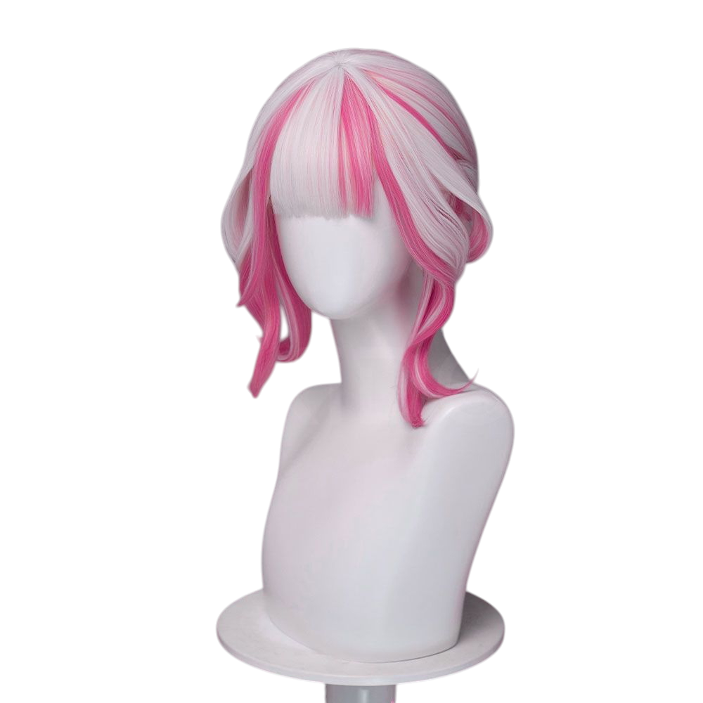 White Smoke Psylocke (Strawberry Mochi) Cosplay Wig - Marvel Rivals (33cm Pink Tied Up) (FEVERCOS)