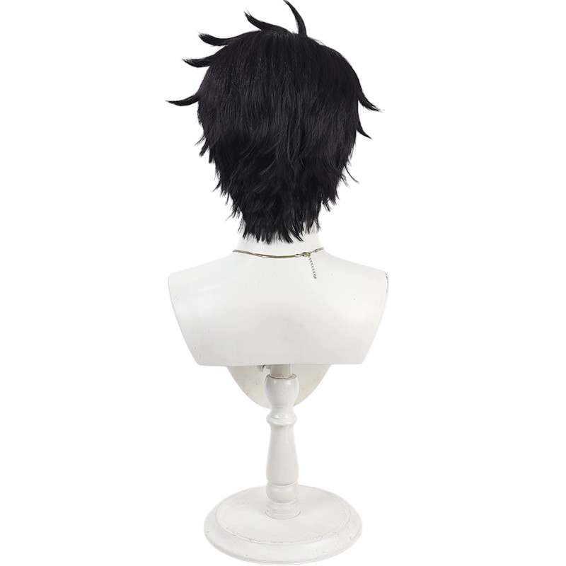 White Smoke Ikari Yaoroshi Cosplay Wig - Tougen Anki (Dark Brown Teased Short) (FEVERCOS)