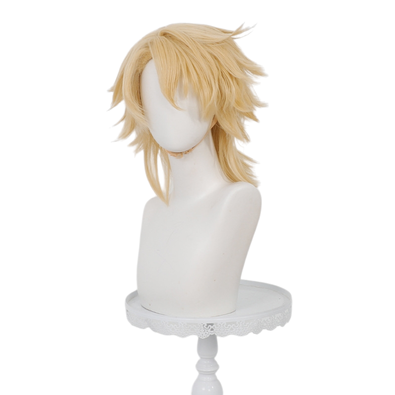 White Smoke Varka Cosplay Wig - Genshin Impact (White Flipped Short) (FEVERCOS)