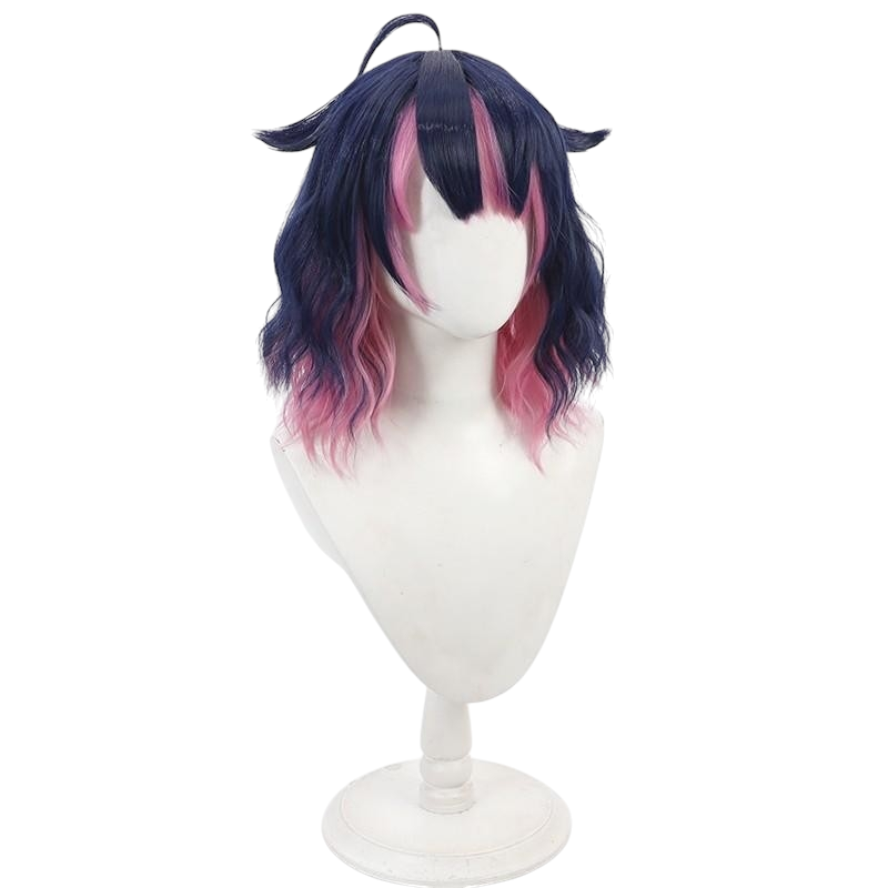 White Smoke Lamli Bennett Cosplay Wig - Devil Butler with Black Cat (Gradient Wavy) (FEVERCOS)