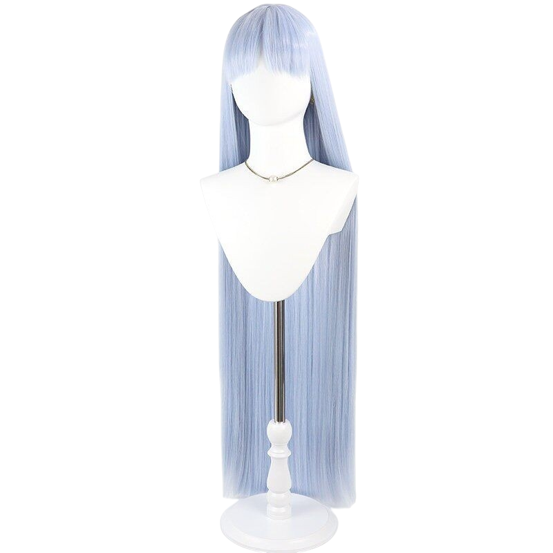White Smoke M Darmon Cosplay Wig - Petals of Reincarnation (Blue Teased Assassin Angel) (FEVERCOS)