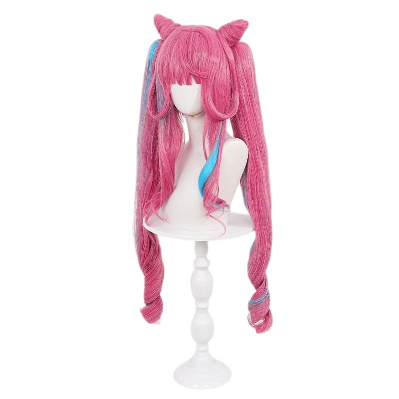 White Smoke Yvonne Cosplay Wig - Arknights: Endfield (Croissant Twin Tails) (FEVERCOS)