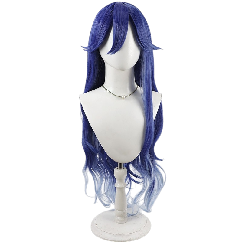 White Smoke Lucilla Cosplay Wig - Wuthering Waves (Multi-Color Gradient Curls) (FEVERCOS)
