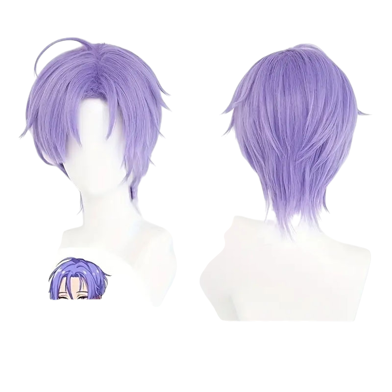 White Smoke Kuya Cosplay Wig - NU: Carnival (Purple Layered Fox) (FEVERCOS)