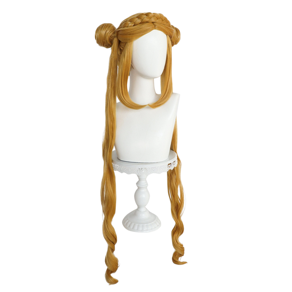 White Smoke Princess Zelda (Royal Ponytail) Cosplay Wig - The Legend of Zelda (Golden Blonde) (FEVERCOS)