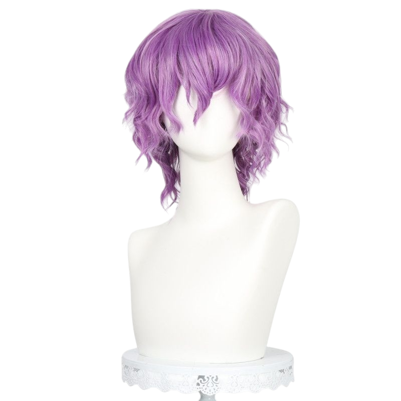 White Smoke The Ripper Jack Cosplay Wig - Identity V (Lilac Purple Short Curly) (FEVERCOS)