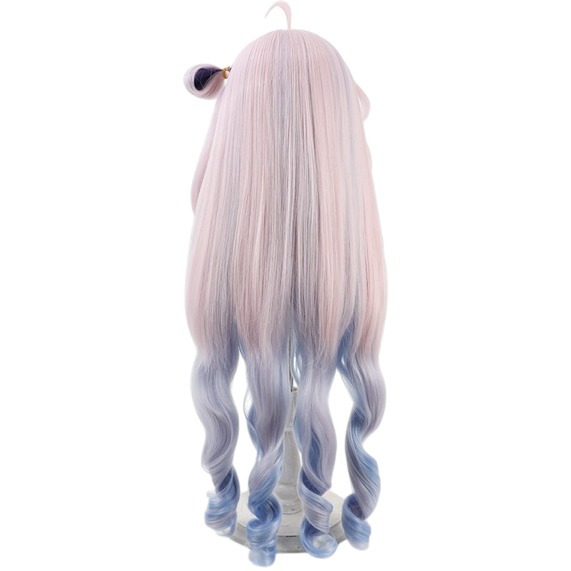 White Smoke Danya Cosplay Wig - Wuthering Waves (Voluminous Pink Spiral Curls) (FEVERCOS)