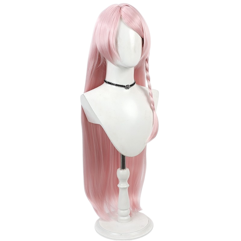 White Smoke Nina Cosplay Wig - Nina the Starry Bride (Pink Long Loose Scalp) (FEVERCOS)
