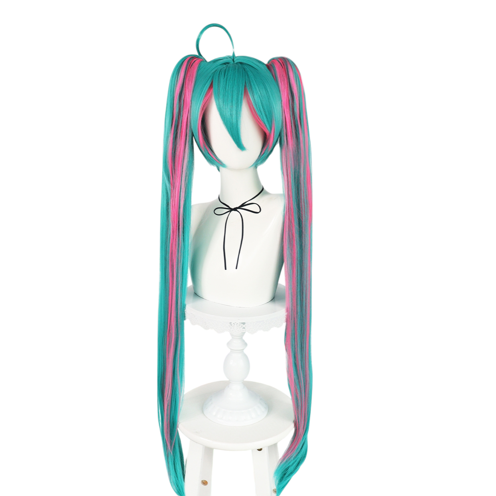 Steel Blue Hatsune Miku "World is Mine" Cosplay Wig - Vocaloid (Dark Teal Twin Tails) (FEVERCOS)